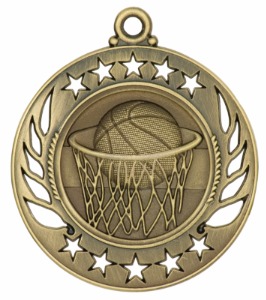 Basketball Sunray Medals, Custom Made With Your Logo!