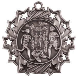 Cross Country Sunray Medals, Custom Made With Your Logo!