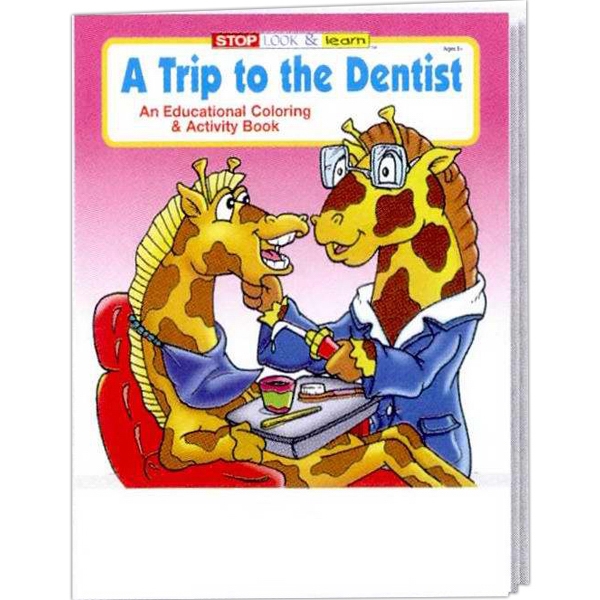 Dentist Themed Coloring Books, Custom Imprinted With Your Logo!