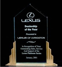 Tropar Airflyte Honor Acrylic Awards, Custom Made With Your Logo!