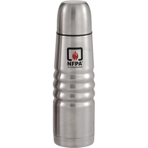 Canadian Manufactured 750ml Black Chrome Tri Roll Thermoses, Custom Printed With Your Logo!