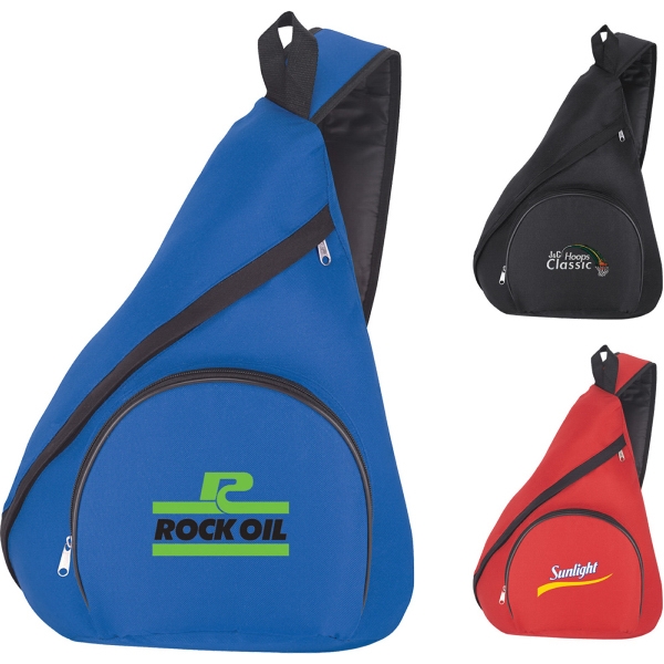 1 Day Service Single Strap Sling Bag Backpacks, Custom Imprinted With Your Logo!