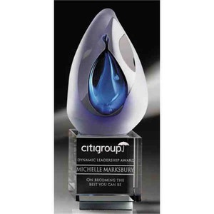 Aeroscape Art Glass Crystal Awards, Custom Printed With Your Logo!