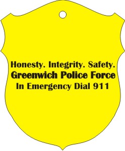 Custom Printed Shield 2 Shield Stock Shape Air Fresheners