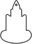 Custom Printed Candle 1 Object Stock Shape Air Fresheners