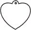 Custom Printed Heart 5 Stock Shape Air Fresheners