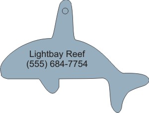 Custom Printed Whale 2 Animal Stock Shape Air Fresheners