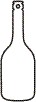 Custom Printed Wine Bottle Container Stock Shape Air Fresheners