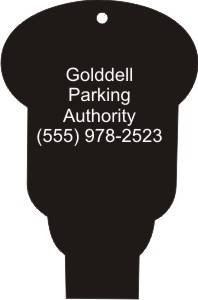 Custom Printed Parking Meter Transportation Stock Shape Air Fresheners