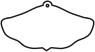 Custom Printed Bells Symmetrical Stock Shape Air Fresheners