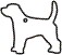 Custom Printed Dog Animal Stock Shape Air Fresheners