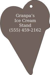 Custom Printed Ice Cream Cone 1 Food Stock Shape Air Fresheners