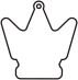 Custom Printed Crown 1 Clothing Stock Shape Air Fresheners
