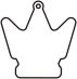 Custom Printed Crown 1 Clothing Stock Shape Air Fresheners