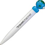 Custom Printed Airplane Globe Pens