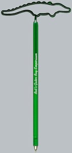 Alligator Bent Shaped Pens, Custom Printed With Your Logo!