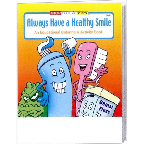 Dentist Themed Coloring Books, Custom Imprinted With Your Logo!