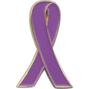 Alzheimers Awareness Ribbon Pins, Custom Imprinted With Your Logo!