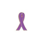 Custom Imprinted Alzheimers Awareness Ribbon Pins