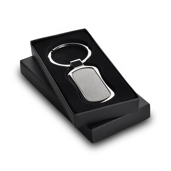 1 Day Service Oval Chrome Plated Nickel Key Rings, Personalized With Your Logo!