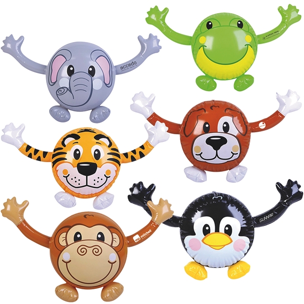 Custom Printed Inflatable Frog Animal Toys