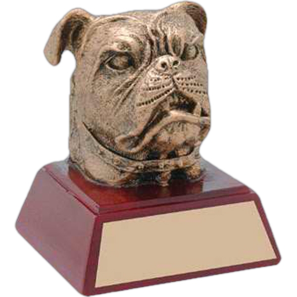 Bulldog Mascot Awards, Custom Engraved With Your Logo!