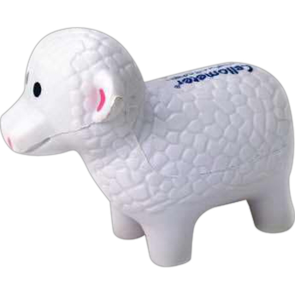 Custom Printed Sheep Farm Animal Themed Stress Relievers