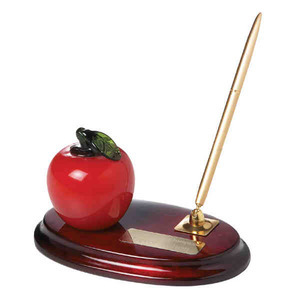 Apple Shaped Desk Sets, Custom Imprinted With Your Logo!