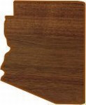 Arizona State Shaped Plaques, Custom Engraved With Your Logo!
