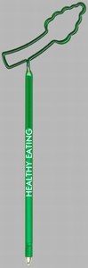 Asparagus Bent Shaped Pens, Custom Imprinted With Your Logo!