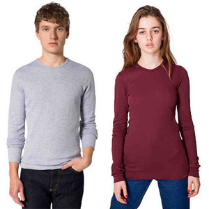 American Apparel Baby Thermal Long Sleeve Shirts For Men, Custom Imprinted With Your Logo!