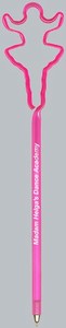 Ballerina Dancer Bent Shaped Pens, Custom Printed With Your Logo!