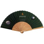 Custom Imprinted Bamboo Handle Fans