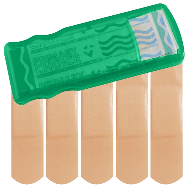 Primary Care Bandage Dispensers For Under A Dollar, Custom Imprinted With Your Logo!