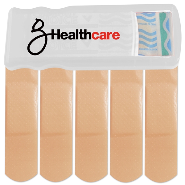Primary Care Bandage Dispensers For Under A Dollar, Custom Imprinted With Your Logo!