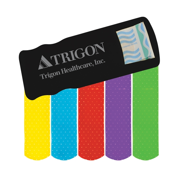 Bandage Dispensers with Colored Bandages For Under A Dollar, Custom Imprinted With Your Logo!