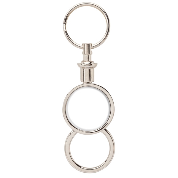 Circle Shaped Key Rings, Custom Decorated With Your Logo!