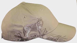 Custom Printed Baseball Cap Stock Design Wolf