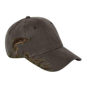 Baseball Cap Stock Design Trout, Custom Printed With Your Logo!