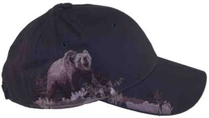 Custom Printed Baseball Cap Stock Design Bear