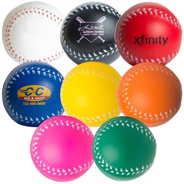 Custom Imprinted Baseball Stress Relievers