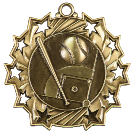 Custom Printed Baseball Sunray Medals