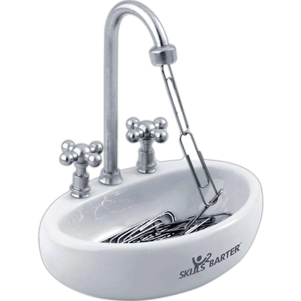 Bathroom Sink Paperclip Holders, Custom Imprinted With Your Logo!