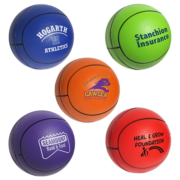 Basketball Stress Reliever, Custom Printed With Your Logo!