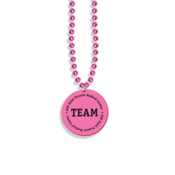 custom logo mardi gras beads