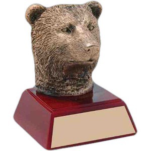Bear Mascot Awards, Custom Engraved With Your Logo!