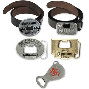 Belt Buckle Bottle Openers, Custom Imprinted With Your Logo!