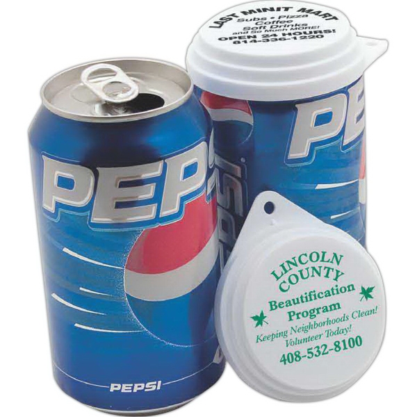 Can Cap Beverage and Can Accessories, Custom Made With Your Logo!