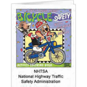 Bicycle Safety Coloring Books, Custom Printed With Your Logo!