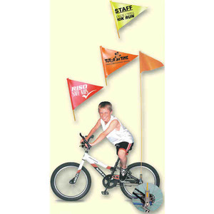 Biking Sport Safety Flags, Custom Printed With Your Logo!